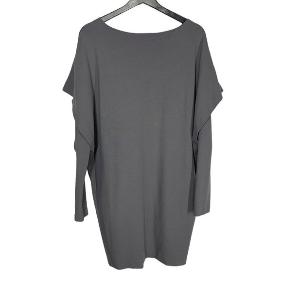 COS Grey Long Short Sleeve Layered Dress Medium - Picture 2 of 11